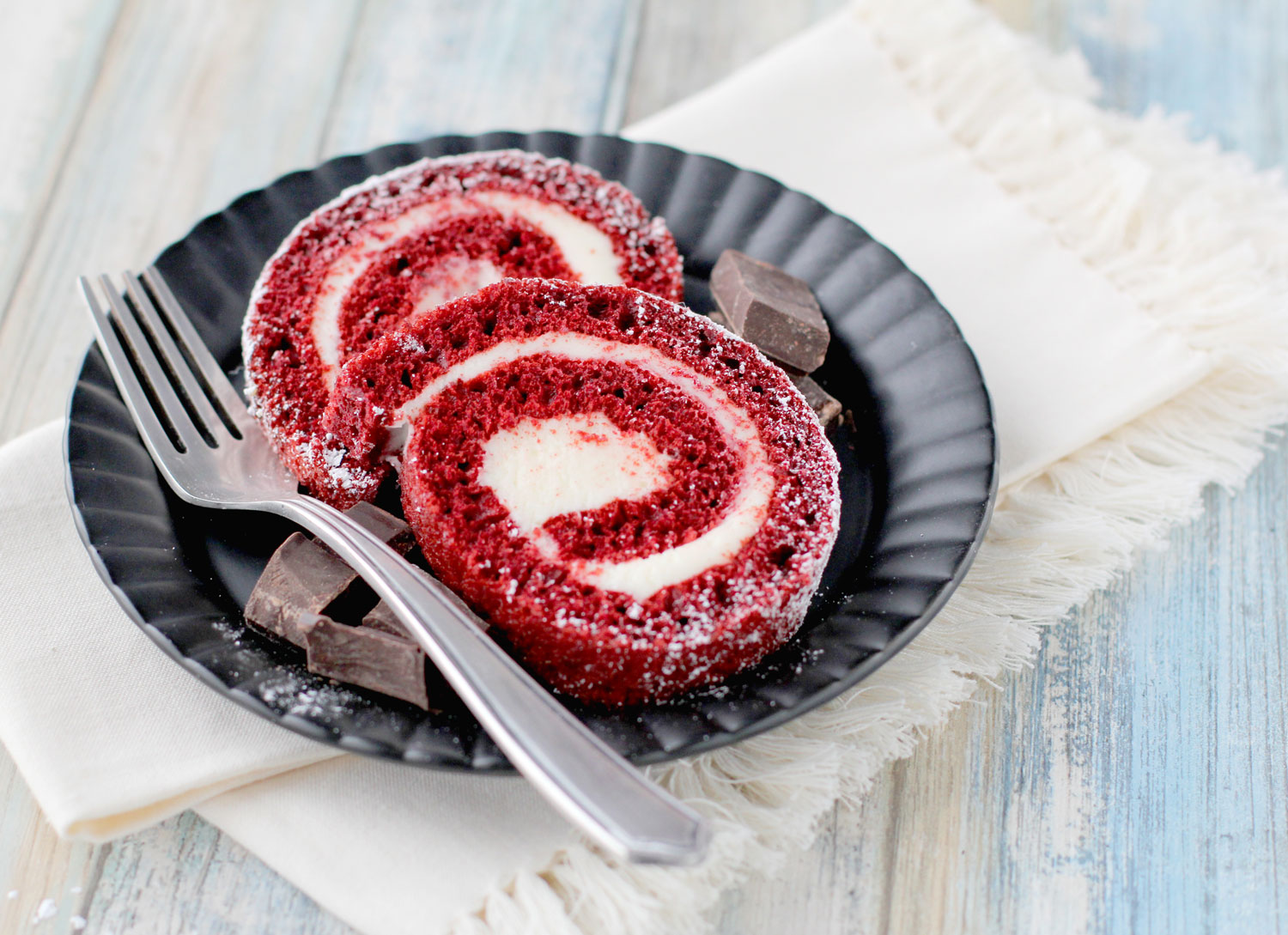 Red Velvet Cake Roll - Joyful Traditions