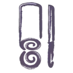 cake roll with slice and knife icon