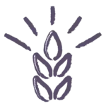 wheat with excitement marks icon - premium wheat