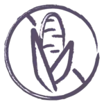 no high-fructose corn syrup icon - ear of corn that has a strikethrough
